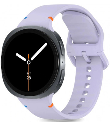 Purpurinė apyrankė Samsung Galaxy Watch 8 / Classic (40 / 44 / 46 mm) laikrodžiui "Tech-Protect Silicone"