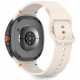 Smėlio spalvos apyrankė Samsung Galaxy Watch 8 / Classic (40 / 44 / 46 mm) laikrodžiui "Tech-Protect Silicone"