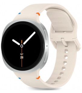 Smėlio spalvos apyrankė Samsung Galaxy Watch 8 / Classic (40 / 44 / 46 mm) laikrodžiui "Tech-Protect Silicone"