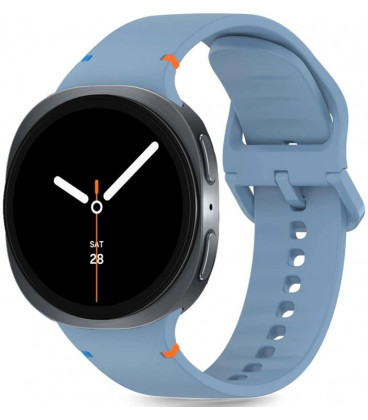 Mėlyna (Baby) apyrankė Samsung Galaxy Watch 8 / Classic (40 / 44 / 46 mm) laikrodžiui "Tech-Protect Silicone"