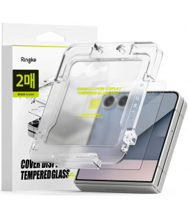 Apsauginis grūdintas stiklas Samsung Galaxy Z Flip 7 telefonui "Ringke Cover Display Easy Slide 2-Pack"
