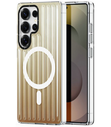 Auksinės spalvos dėklas Samsung Galaxy S25 Ultra telefonui "Dux Ducis Zest Desert Gold"
