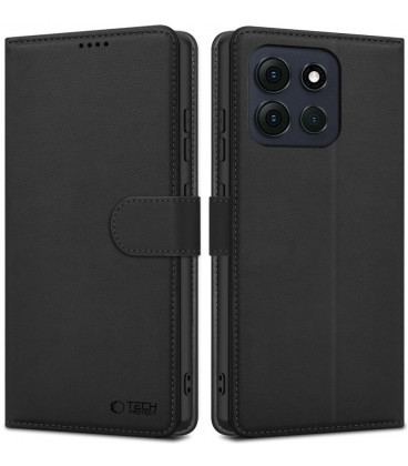 Juodas atverčiamas dėklas Motorola Moto G56 5G telefonui "Tech-Protect Wallet"