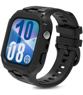 Juoda apyrankė - dėklas Huawei Watch Fit 3 / 4 / 4 Pro laikrodžiui "Tech-Protect Armour"