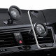 Juodas automobilinis telefono laikiklis "Spigen MFT13 Magnetic Magsafe Dash&Vent"