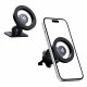 Juodas automobilinis telefono laikiklis "Spigen MFT13 Magnetic Magsafe Dash&Vent"
