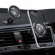 Sidabrinės spalvos automobilinis telefono laikiklis "Spigen MFT13 Magnetic Magsafe Dash&Vent"