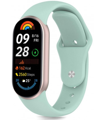 Mėtos spalvos apyrankė Xiaomi Smart Band 8 / 9 / 10 / 11 / NFC laikrodžiui "Tech-Protect Iconband Pure"