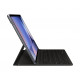 Juodas atverčiamas dėklas su klaviatūra Samsung Galaxy Tab S9 Plus / S10 Plus planšetei "Samsung Book Keyboard Slim Case"