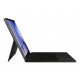 Juodas atverčiamas dėklas su klaviatūra Samsung Galaxy Tab S9 Plus / S9 FE Plus / S10 Plus planšetei "Samsung Book Keyboard Case