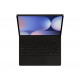 Juodas atverčiamas dėklas su klaviatūra Samsung Galaxy Tab S9 Plus / S9 FE Plus / S10 Plus planšetei "Samsung Book Keyboard Case