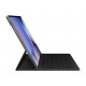 Juodas atverčiamas dėklas su klaviatūra Samsung Galaxy Tab S9 Ultra / S10 Ultra planšetei "Samsung Book Keyboard Slim Case"