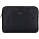Juodas dėklas 14" nešiojamiems kompiuteriams "Guess PU Grained Triangle Logo Sleeve"