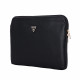Juodas dėklas 14" nešiojamiems kompiuteriams "Guess PU Grained Triangle Logo Sleeve"