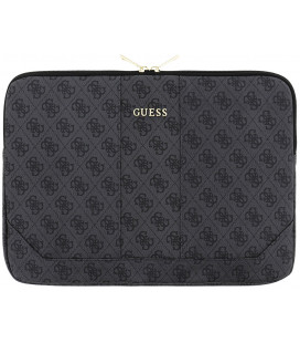 Pilkas dėklas 13" nešiojamiems kompiuteriams "Guess PU Leather 4G Sleeve"