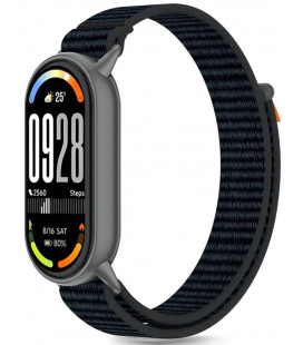 Juoda apyrankė Xiaomi Smart Band 8 / 9 / 10 / NFC laikrodžiui "Tech-Protect Nylon Stripe"