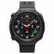 Juodas dėklas Apple Watch 8 Classic (46 mm) laikrodžiui "Spigen Rugged Armor"