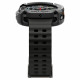 Juodas dėklas Apple Watch 8 Classic (46 mm) laikrodžiui "Spigen Rugged Armor"