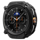 Juodas dėklas Apple Watch 8 Classic (46 mm) laikrodžiui "Spigen Rugged Armor"
