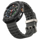 Matinis juodas dėklas Samsung Galaxy Watch 8 Classic (46 mm) laikrodžiui "Spigen Liquid Air"