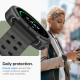 Matinis juodas dėklas Samsung Galaxy Watch 8 Classic (46 mm) laikrodžiui "Spigen Liquid Air"