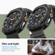 Matinis juodas dėklas Samsung Galaxy Watch 8 Classic (46 mm) laikrodžiui "Spigen Liquid Air"
