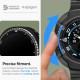 Matinis juodas dėklas Samsung Galaxy Watch 8 Classic (46 mm) laikrodžiui "Spigen Liquid Air"