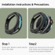 Matinis juodas dėklas Samsung Galaxy Watch 8 Classic (46 mm) laikrodžiui "Spigen Liquid Air"