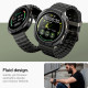 Matinis juodas dėklas Samsung Galaxy Watch 8 (44 mm) laikrodžiui "Spigen Liquid Air"