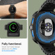 Matinis juodas dėklas Samsung Galaxy Watch 8 (44 mm) laikrodžiui "Spigen Liquid Air"