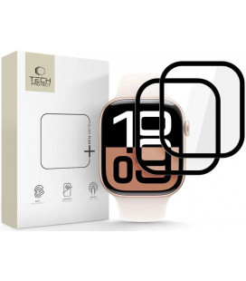 Ekrano apsauga Apple Watch 10 (42 mm) laikrodžiui "Tech-Protect Glass Flex+ 2-Pack"