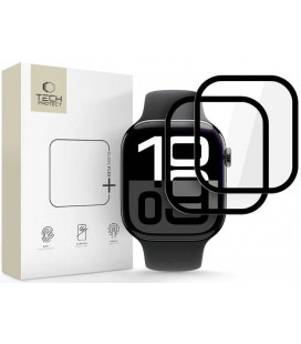Ekrano apsauga Apple Watch 10 (46 mm) laikrodžiui "Tech-Protect Glass Flex+ 2-Pack"