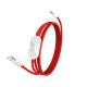 Raudonas Oneplus USB-A - USB-C 120cm 80W 8A laidas "OnePlus SUPERVOOC 2in1 Cable"