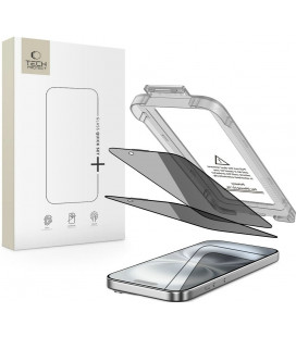(Privacy) Apsauginis grūdintas stiklas Apple iPhone 15 / 16 telefonui "Tech-Protect Quick Set+ 2-Pack"