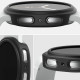 Matinis juodas ir skaidrus dėklai Samsung Galaxy Watch 8 (44 mm) laikrodžiui "Ringke Slim 2-Pack"