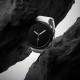 Matinis juodas ir skaidrus dėklai Samsung Galaxy Watch 8 (44 mm) laikrodžiui "Ringke Slim 2-Pack"