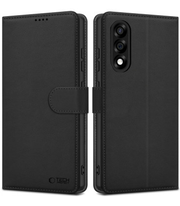 Juodas atverčiamas dėklas Oneplus Nord 5 telefonui "Tech-Protect Wallet"
