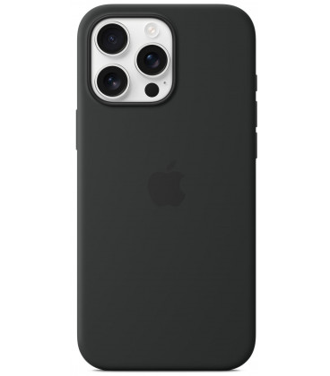 Originalus juodas "Silicone Magsafe Cover" dėklas Apple iPhone 16 Pro Max telefonui "MYYT3ZM/A"