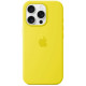 Originalus geltonas "Silicone Magsafe Cover" dėklas Apple iPhone 16 Pro telefonui "MYYQ3ZM/A"