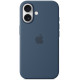 Originalus mėlynas "Silicone Magsafe Cover" dėklas Apple iPhone 16 telefonui "MYY23ZM/A"