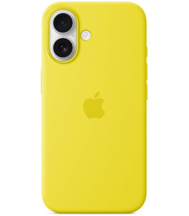 Originalus geltonas "Silicone Magsafe Cover" dėklas Apple iPhone 16 telefonui "MYY73ZM/A"
