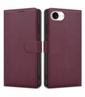 Dėklas Fancy Wallet Samsung A546 A54 5G tamsiai raudonas