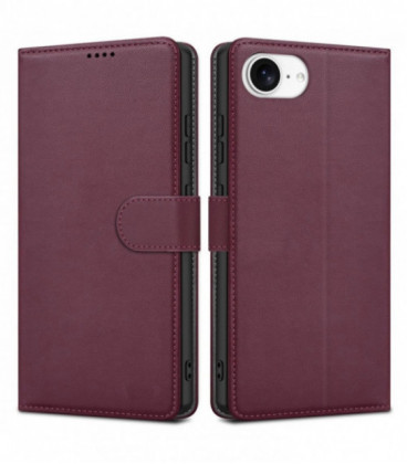 Dėklas Fancy Wallet Samsung A546 A54 5G tamsiai raudonas