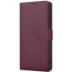 Dėklas Fancy Wallet Xiaomi Redmi 17C 4G/Redmi 14C/Redmi A4/Poco C75 tamsiai raudonas