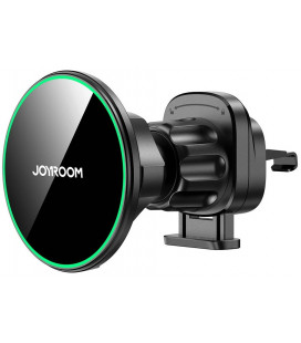 Juodas automobilinis telefono laikiklis su Qi2 15W belaidžio krovimo funkcija "Joyroom JR-ZS412"