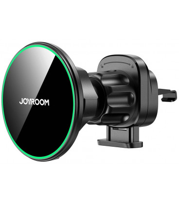 Juodas automobilinis telefono laikiklis su Qi2 15W belaidžio krovimo funkcija "Joyroom JR-ZS412"