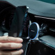 Juodas automobilinis telefono laikiklis su 15W belaidžio krovimo funkcija "Acefast D3"