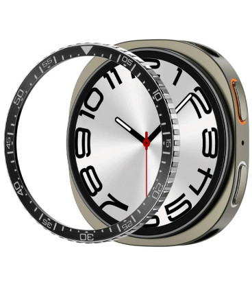 Juodas rėmelis Apple Watch 8 / 9 (44 mm) laikrodžiui "Spigen Bezel Tune Diver"