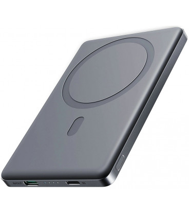 Pilka išorinė baterija - PowerBank 5000mAh 20W MagSafe "Joyroom JR-PBM08 Ultra-Slim"