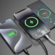 Juoda išorinė baterija - PowerBank 10000mAh USB-A + USB-C 22.5W MagSafe "Dudao K14S+"